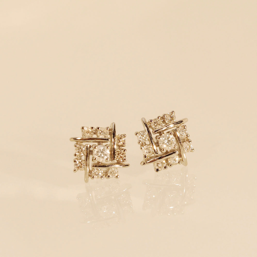 Diamond Weave Earrings