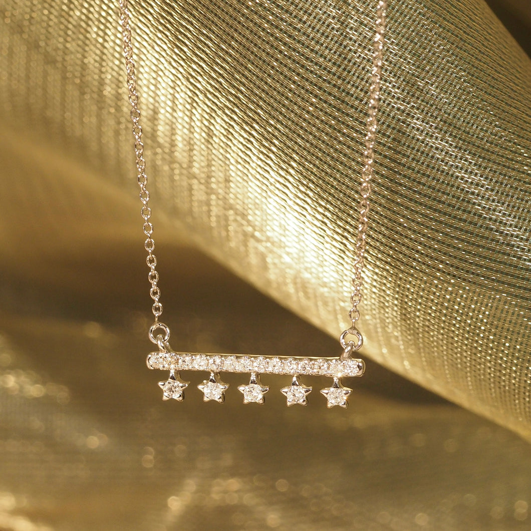 Diamond Starry Shower Necklace