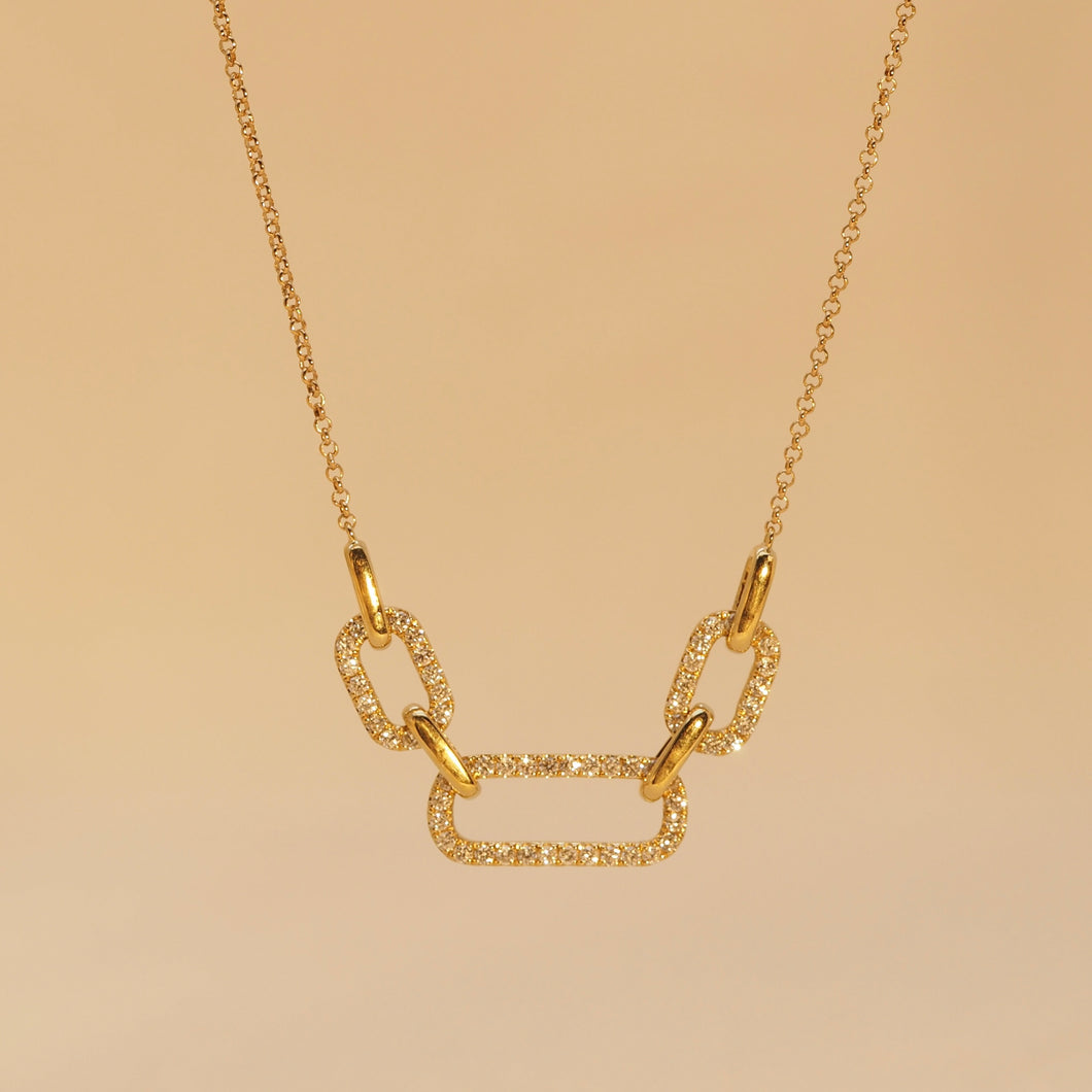 Link Chain Clip Necklace