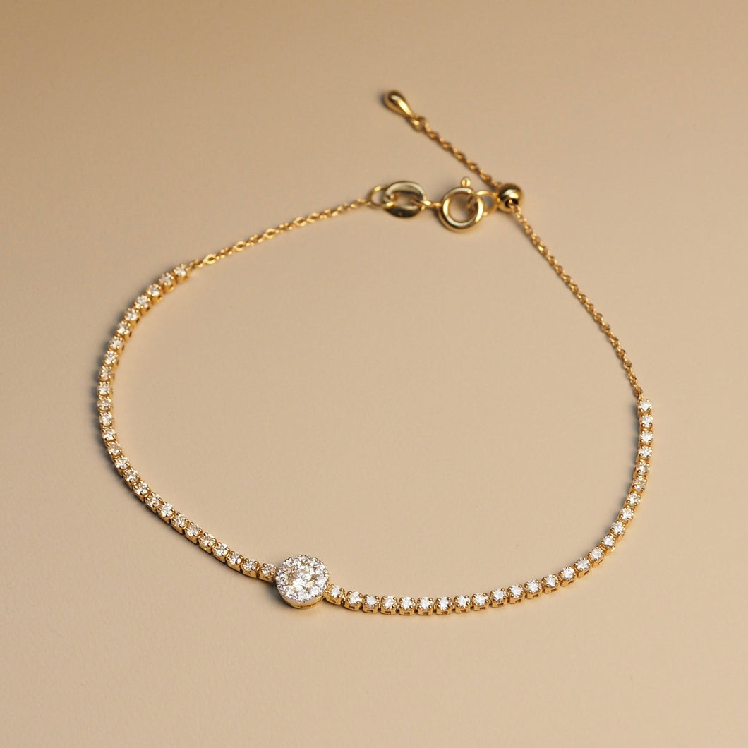 Diamond Gem Candy Diamond Band Bracelet
