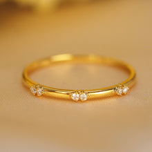 Load image into Gallery viewer, Trio Diamond Twin Star Ring