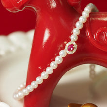 Load image into Gallery viewer, Ruby Gem Candy Pearl Necklace