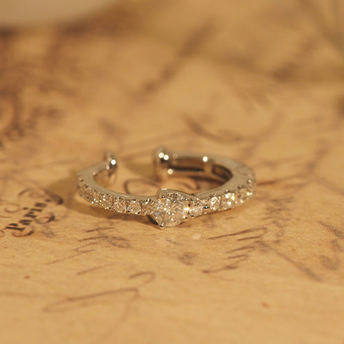 Diamond Pear Ear Cuff