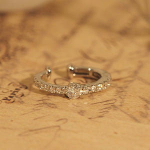 Diamond Pear Ear Cuff