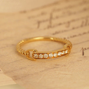 Diamond Bar Ring