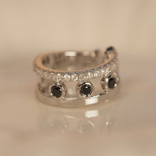 Load image into Gallery viewer, Black Diamond Trio Ear Cuff