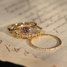 Load image into Gallery viewer, The Aurora Garnet Diamond Ring