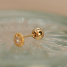 Load image into Gallery viewer, Diamond in Millet Setting Barbell Ear Stud