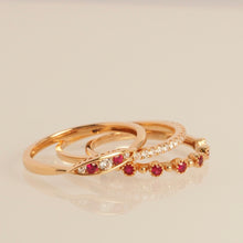 Load image into Gallery viewer, The Ruby Millet Ring in Roseate