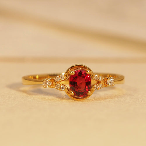 Songea Ruby Badge Ring