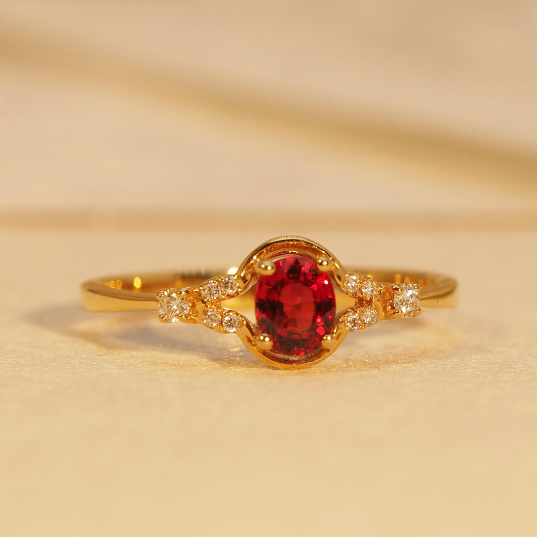 Songea Ruby Badge Ring