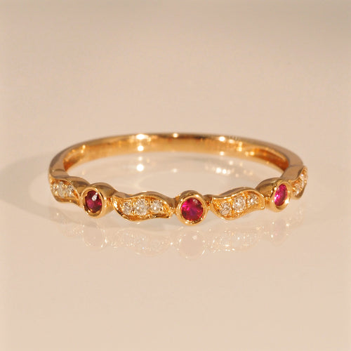 The Ruby Kanji Ring in Roseate