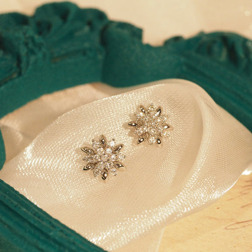 Diamond Floralflakes Earrings