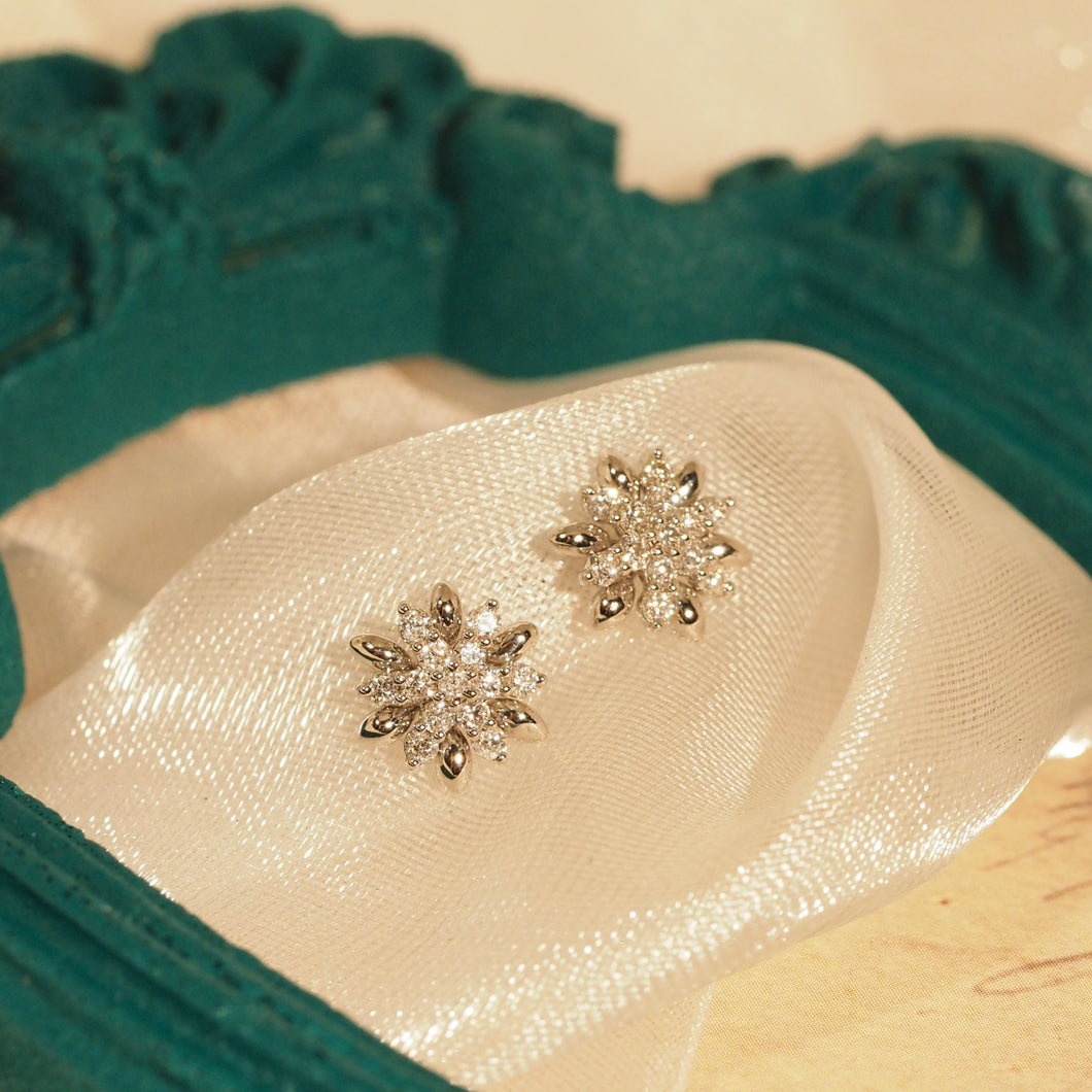 Diamond Floralflakes Earrings