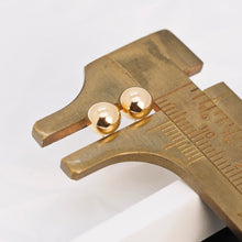 Load image into Gallery viewer, Golden Ball Stud Earrings