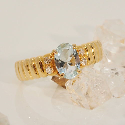 The Aquamarine Mirror Ring