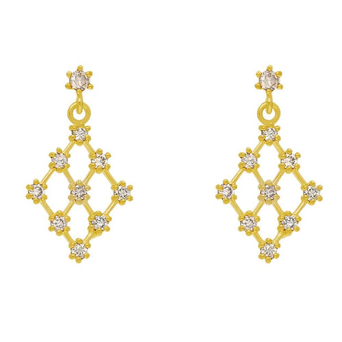 The Mini Brown Diamond Miyuki Earrings