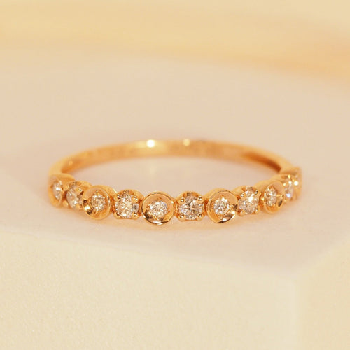 Diamond Bubble Band Ring
