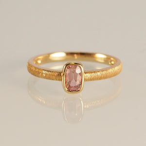 The Pink Spinel Matte Ring