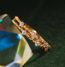 Load image into Gallery viewer, Double Diamond Wire Ring