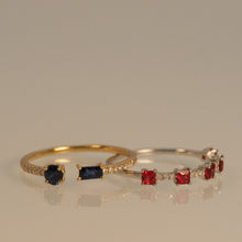 Load image into Gallery viewer, Ruby Princess Diamond Band Ring