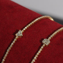 Load image into Gallery viewer, Pure Diamond Heart Diamond Band Bracelet