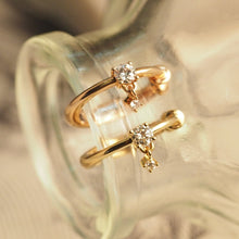 Load image into Gallery viewer, Dangling Diamond Ear Cuff