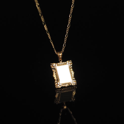 Golden Plate Pendant