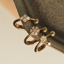 Load image into Gallery viewer, Dangling Diamond Ear Cuff