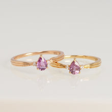 Load image into Gallery viewer, Purple Sapphire Pear Ring