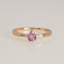 Load image into Gallery viewer, Purple Sapphire Pear Ring