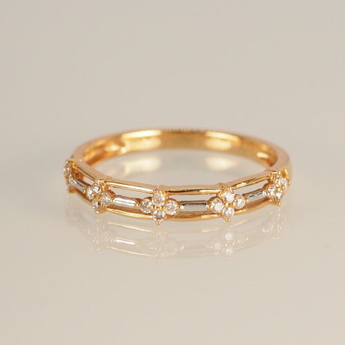 The Clover Chain Dual Gold Ring