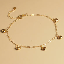Load image into Gallery viewer, The Golden Heart Mini Link Chain Bracelet