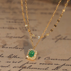 Emerald Gem Candy 2 in 1 Ripples Necklace