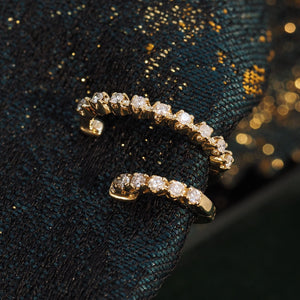 Diamond Connecting Dot Ear Cuff