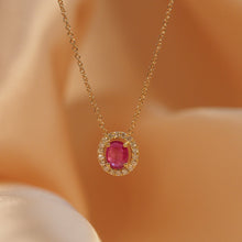 Load image into Gallery viewer, Ruby Diamond Gem Candy Necklace