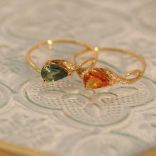 Load image into Gallery viewer, Green Infinity Sapphire Ring