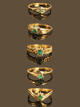 Load image into Gallery viewer, The Emerald Lock Ring