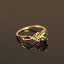 Load image into Gallery viewer, Green Infinity Sapphire Ring