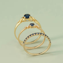 Load image into Gallery viewer, Blue Sapphire Band Ring