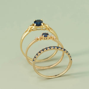 Blue Sapphire Band Ring