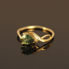 Load image into Gallery viewer, Green Infinity Sapphire Ring