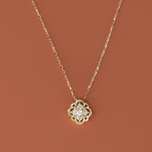 Load image into Gallery viewer, Clover Mandala Necklace
