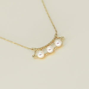 Triple Akoya Pearl Necklace