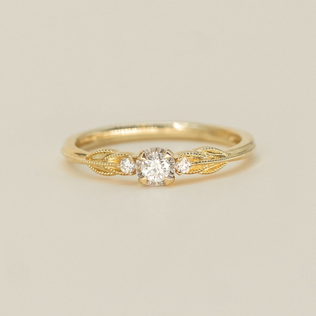 Diamond Foliage Ring