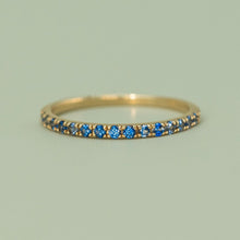 Load image into Gallery viewer, Blue Sapphire Band Ring